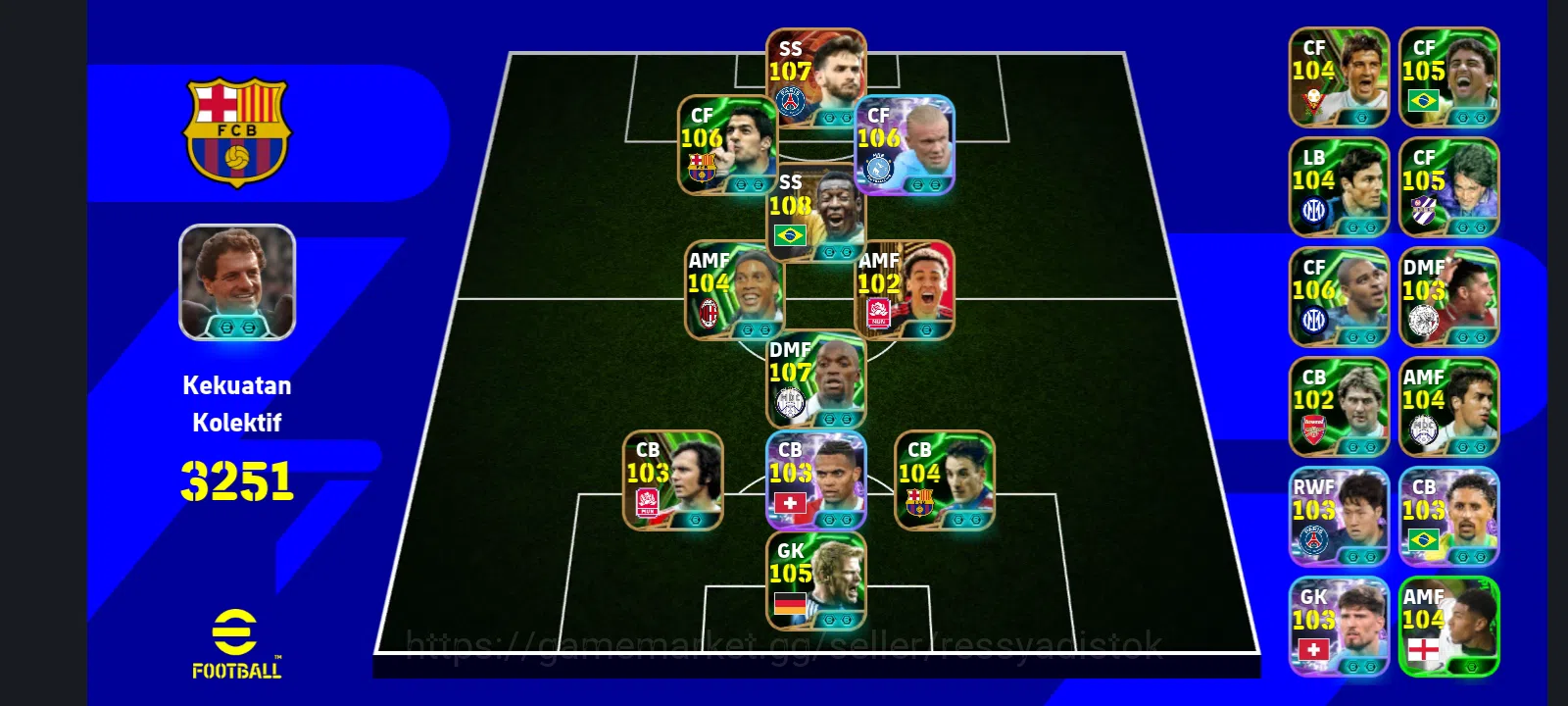 eFootball Accounts Meta Player EFOOTBALL 2026 | L SUAREZ,E HALLAND ST, BT KVARATSKHILIA,MAKALELE, PELE,BROKEN J MUSIALA 1