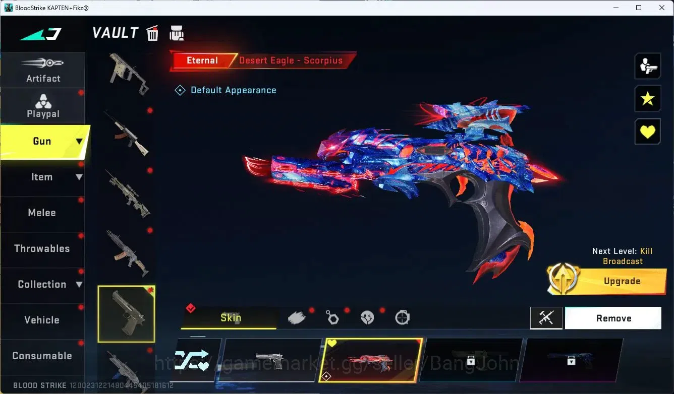 Blood Strike Accounts ASIA| Eternal D.Eagle-Scorpius | 2 7DS: Kar98k, QB image 3