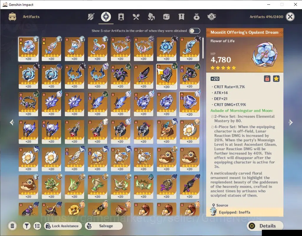Genshin Impact Accounts ASIA|AR 58|PremTeam[Skirk,FurinaC2,Escoffier]+Sign image 13