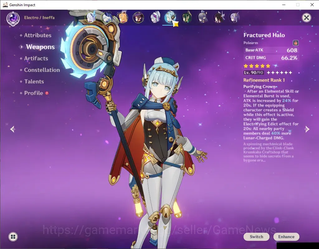 Genshin Impact Accounts ASIA|AR 58|PremTeam[Skirk,FurinaC2,Escoffier]+Sign image 8