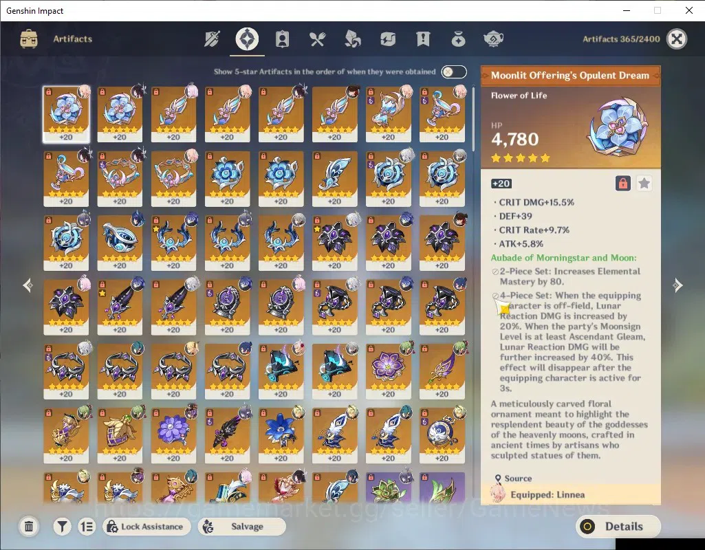 Genshin Impact Accounts ASIA|AR 56|7765 Primo|5 Limited + 5(*5Weapon)|Colu image 6