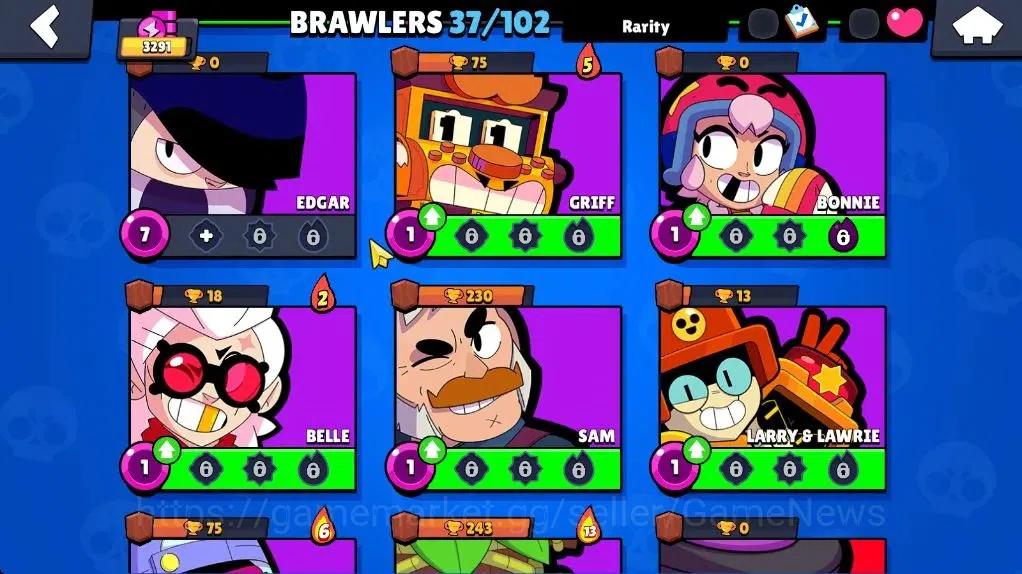 Brawl Stars Accounts 3291 Trophy|37 Brawler 5 Max |1 Legend (Void Amber image 11