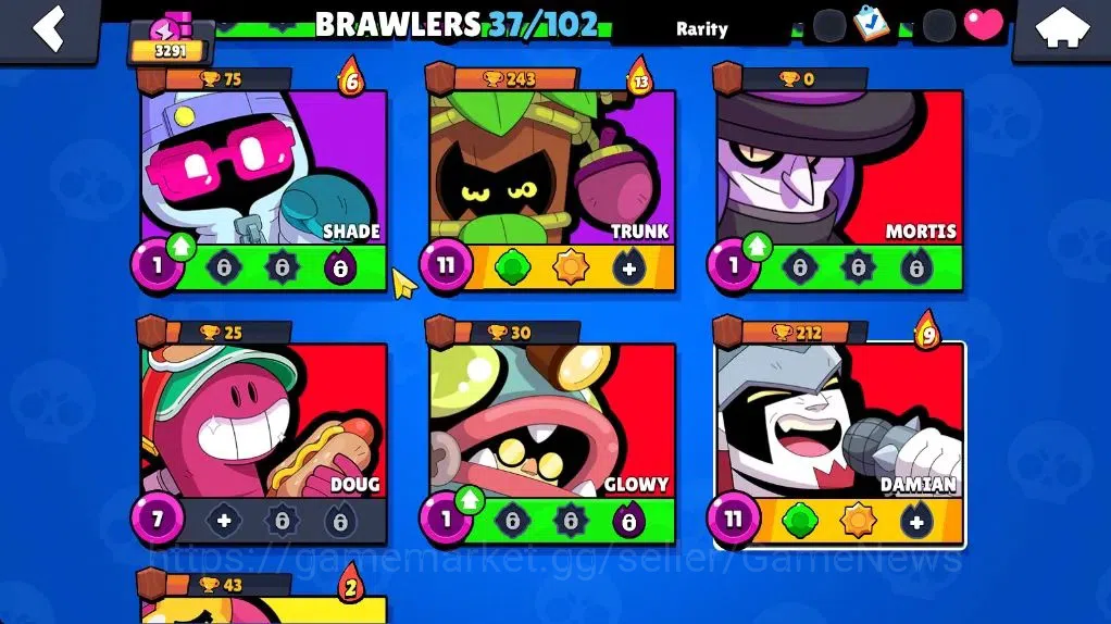 Brawl Stars Accounts 3291 Trophy|37 Brawler 5 Max |1 Legend (Void Amber image 12