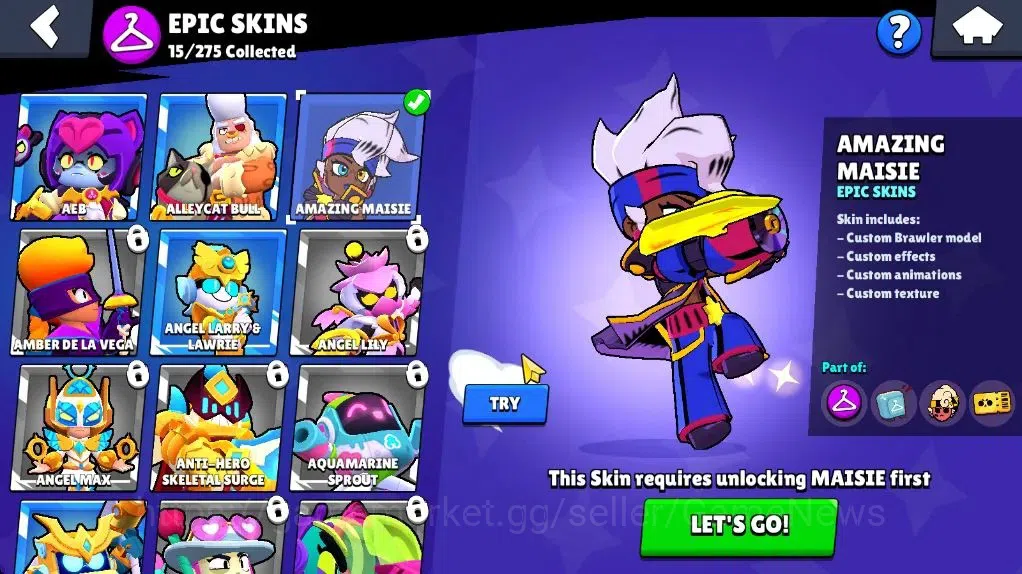Brawl Stars Accounts 3291 Trophy|37 Brawler 5 Max |1 Legend (Void Amber image 16