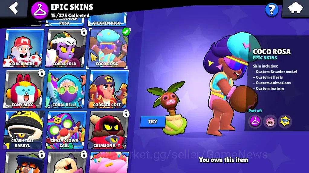 Brawl Stars Accounts 3291 Trophy|37 Brawler 5 Max |1 Legend (Void Amber image 18