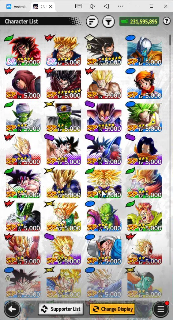 Dragon Ball Legends Accounts 231M Total Power|LV160|2 UL+ 15 LL|SS4 Goku, SS Go image 4