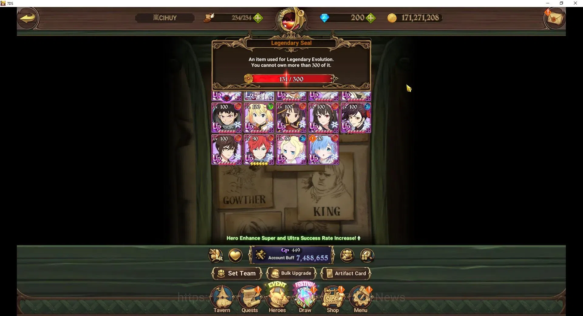 The Seven Deadly Sins: Grand Cross Accounts Asia|7,4M CC|200DM+131 LS|6 LR+13 UR+Many Colab|Cu image 4