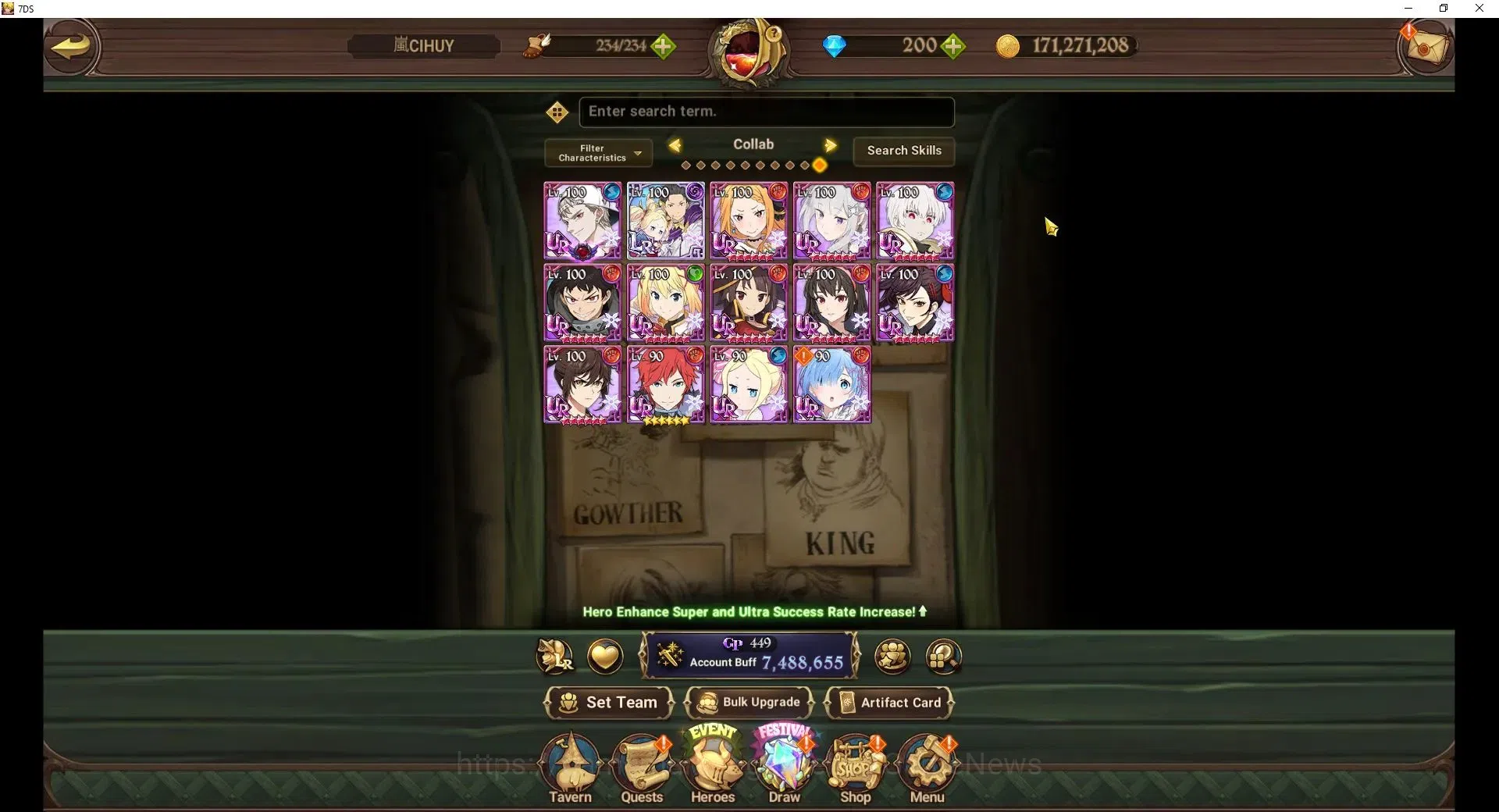 The Seven Deadly Sins: Grand Cross Accounts Asia|7,4M CC|200DM+131 LS|6 LR+13 UR+Many Colab|Cu image 5