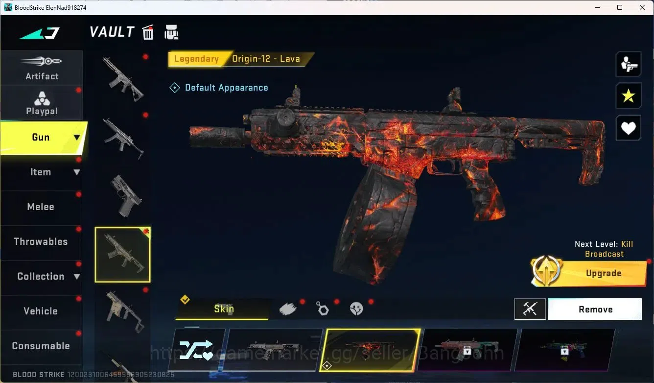 Blood Strike Accounts ASIA | Legendary M4A1 Venom, Origin-12 Lava | Skin image 3