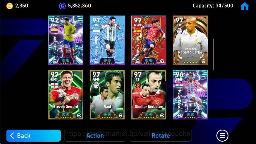 eFootball Accounts Mobile|PW 3205|Lionel Messi BigT'07,Frank Rijkaard image 4
