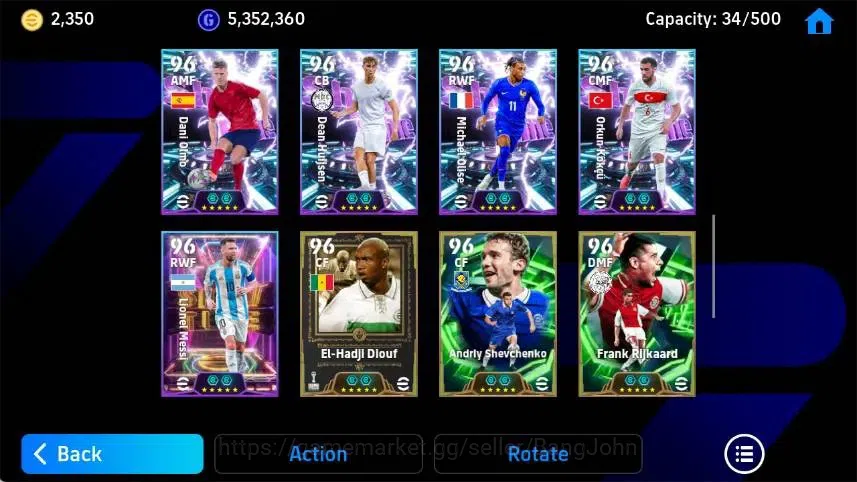 eFootball Accounts Mobile|PW 3205|Lionel Messi BigT'07,Frank Rijkaard image 5