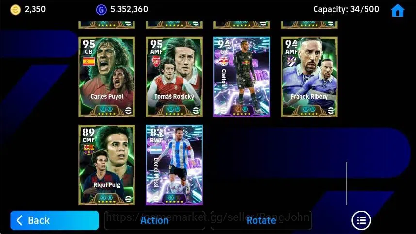 eFootball Accounts Mobile|PW 3205|Lionel Messi BigT'07,Frank Rijkaard image 7
