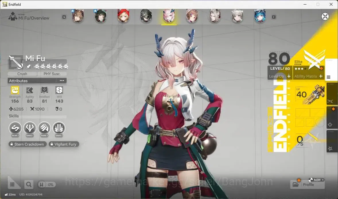 Arknights: Endfield Accounts ASIA | Lv 58|6 Limit+2 Sign(Tangtang P1, Gilberta) image 10