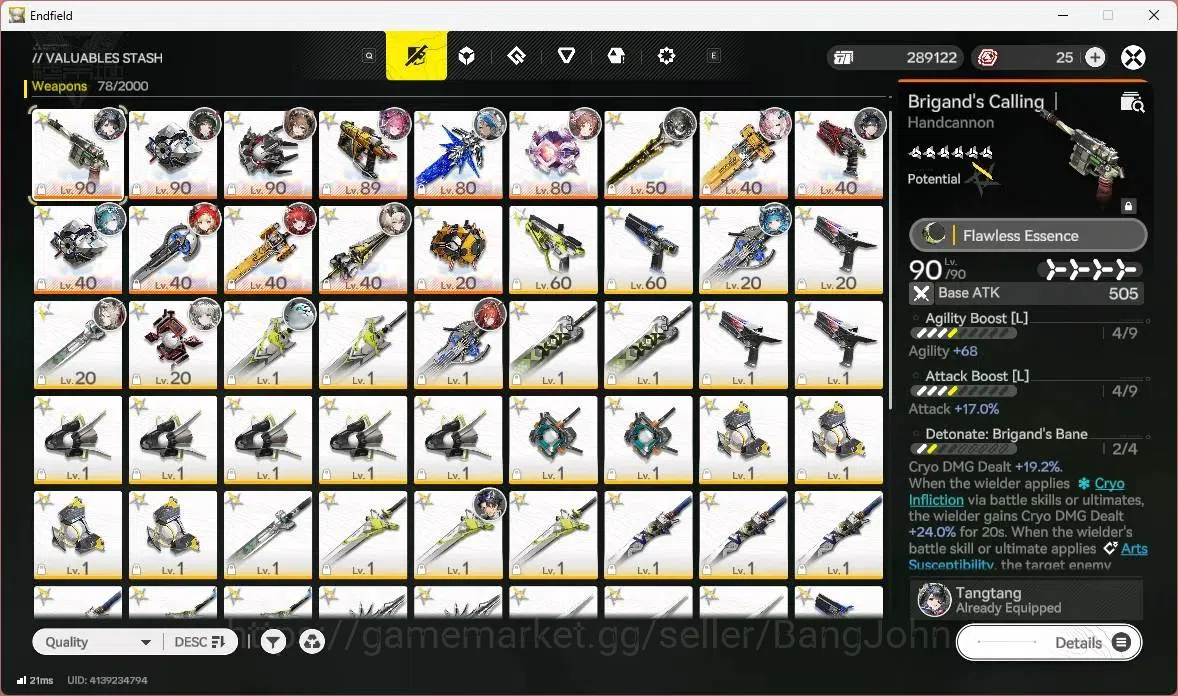 Arknights: Endfield Accounts ASIA | Lv 58|6 Limit+2 Sign(Tangtang P1, Gilberta) image 11
