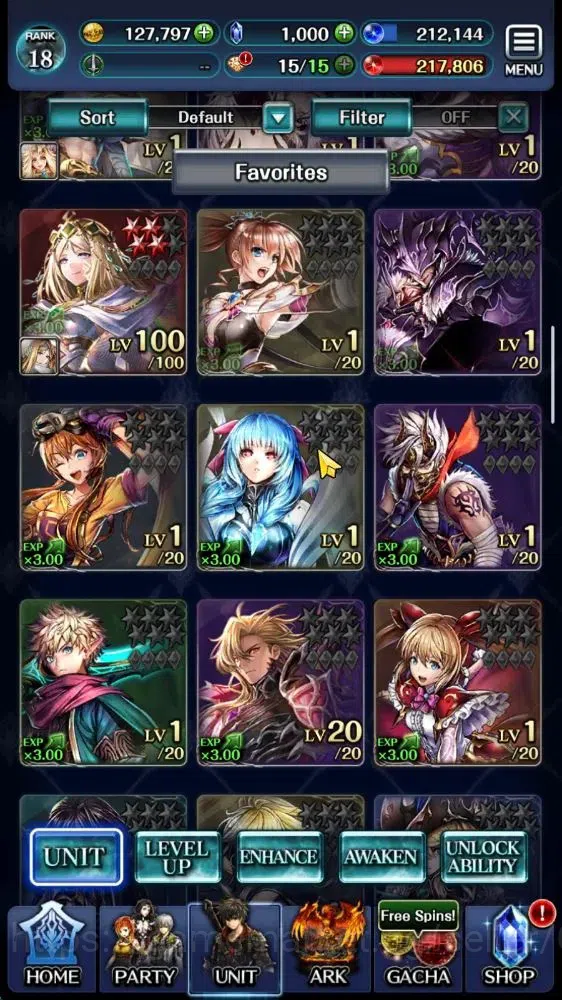 Last Cloudia Accounts GLOBAL|Rank 18|Top Tier Unit|A Roland,KOG Mauna,SM image 2