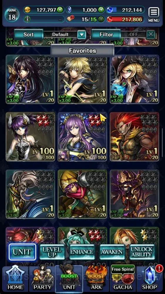 Last Cloudia Accounts GLOBAL|Rank 18|Top Tier Unit|A Roland,KOG Mauna,SM image 3