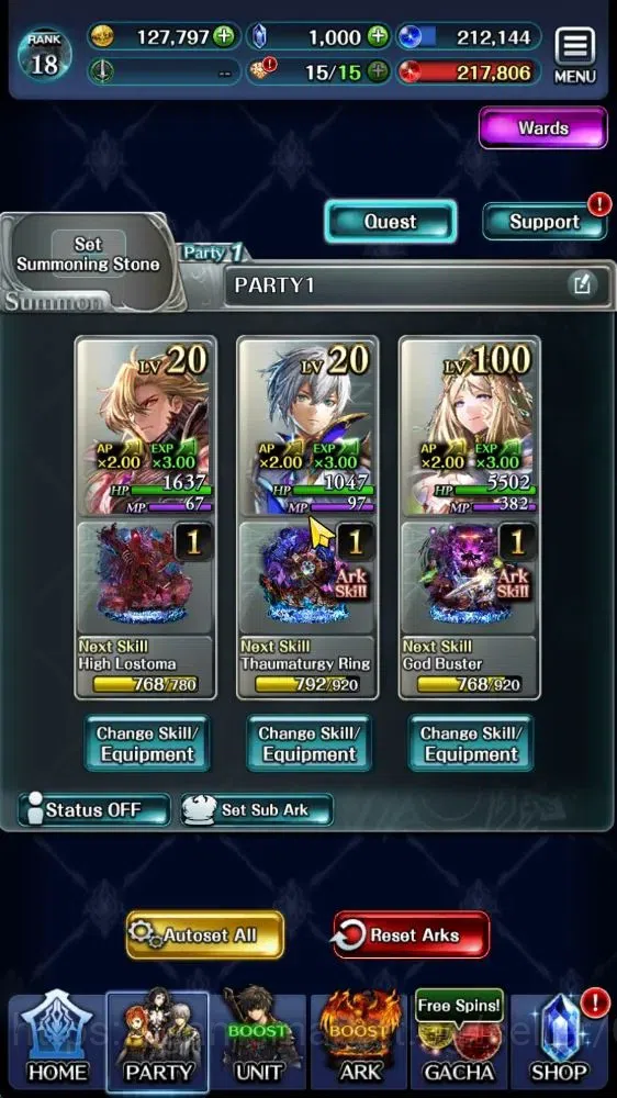 Last Cloudia Accounts GLOBAL|Rank 18|Top Tier Unit|A Roland,KOG Mauna,SM image 7