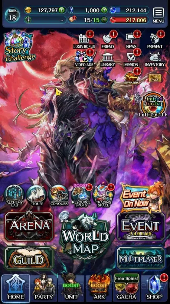 Last Cloudia Accounts GLOBAL|Rank 18|Top Tier Unit|A Roland,KOG Mauna,SM image 8