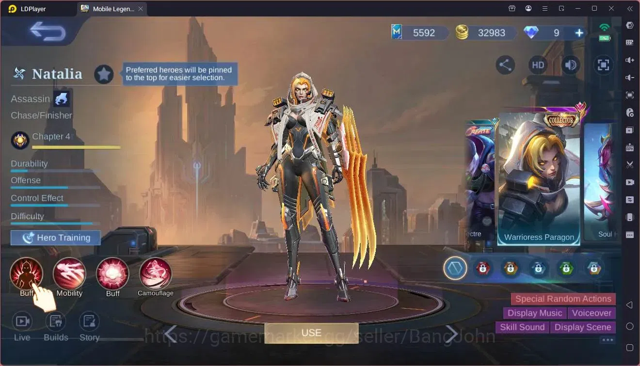 Mobile Legends: Bang Bang Accounts Global|Hero 127|Skin 185|Expert|Luckybox Akai|CC N image 7