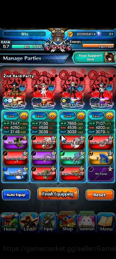 Grand Summoners Accounts Starter Global|Rank 57|Starter|14 Ascend| InumutaTW, LizaTW, ChloeTW, S Miyu, Jay, Momo, Isliid 3