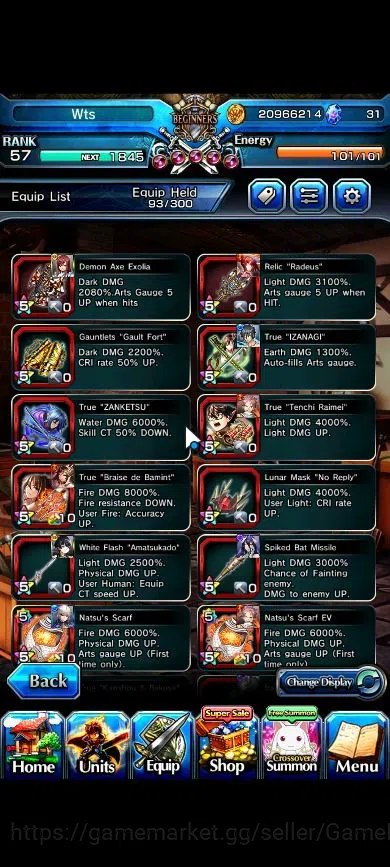 Grand Summoners Accounts Starter Global|Rank 57|Starter|14 Ascend| InumutaTW, LizaTW, ChloeTW, S Miyu, Jay, Momo, Isliid 5