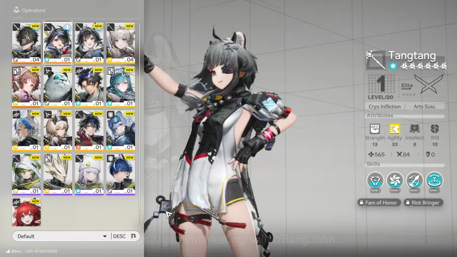 Arknights: Endfield Accounts ASIA | Starter | 1Limit |Tangtang,ardelia,wulfgard,mcmale WP 6S 1 AKE179B