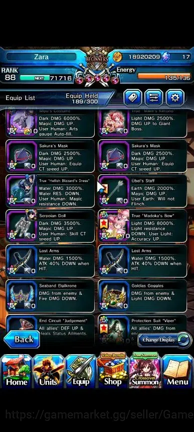Grand Summoners Accounts Global|Rank 88|22 Ascend+8 TW|[Inumuta,S Miyu,Emiy image 14