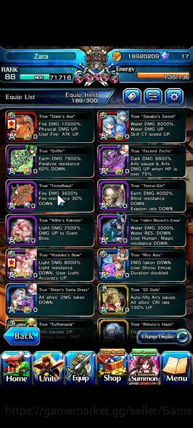 Grand Summoners Accounts Global|Rank 88|22 Ascend+8 TW|[Inumuta,S Miyu,Emiy image 6