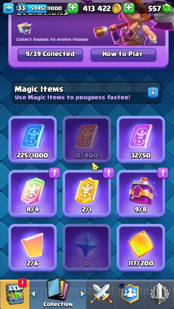 Clash Royale Accounts Lv 33|Trophy 6186|KTL 11|Limited Skin|Card 116|3 H image 6