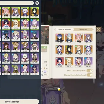 Genshin Impact Accounts Reroll Asia|AR 45|Rate On|3 Limited + 3(*5 Weapon)|Ineffa+Sign,Flins,Varesa|5 Standard