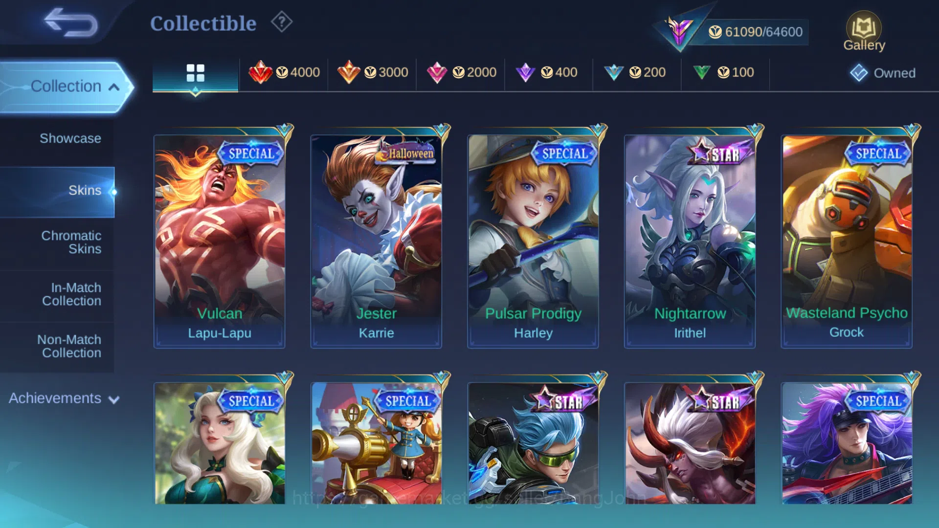 Mobile Legends: Bang Bang Accounts Hero 131 | Skin 259 |Recall Epic Tas Tas | Collect image 11
