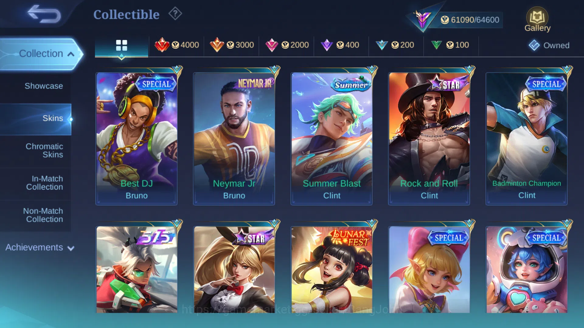 Mobile Legends: Bang Bang Accounts Hero 131 | Skin 259 |Recall Epic Tas Tas | Collect image 9