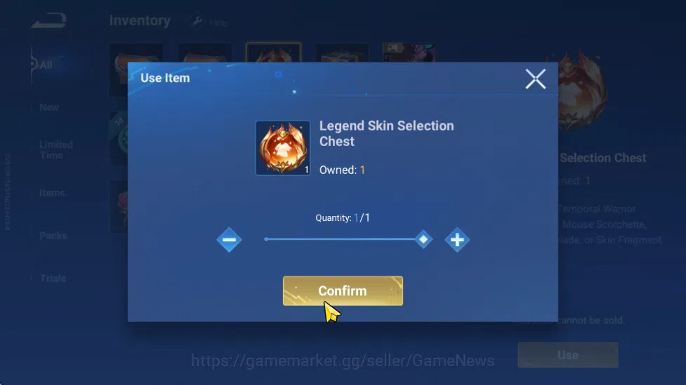 Honor of Kings Accounts Hero 18  Skin 6|Starter with Legend Skin Selection image 5