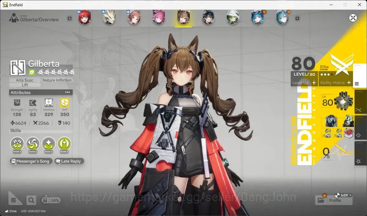 Arknights: Endfield Accounts Asia | Lv 57|3 Limit + 1 Sign | Limit (Laevatain S image 12