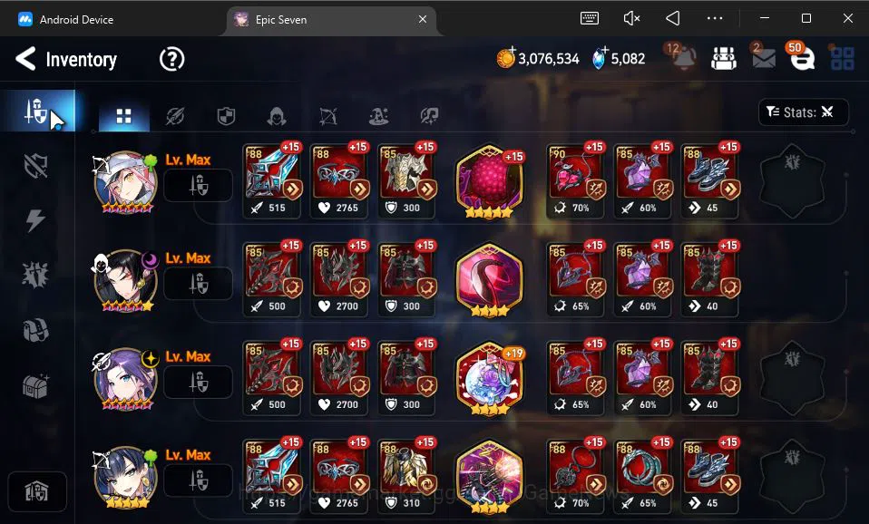 Epic Seven Accounts GLOBAL Unverif|New Era|7 ML(Salome,WOTM Tenebria,H image 12