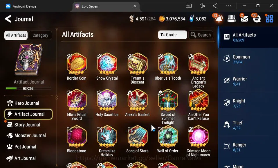 Epic Seven Accounts GLOBAL Unverif|New Era|7 ML(Salome,WOTM Tenebria,H image 14