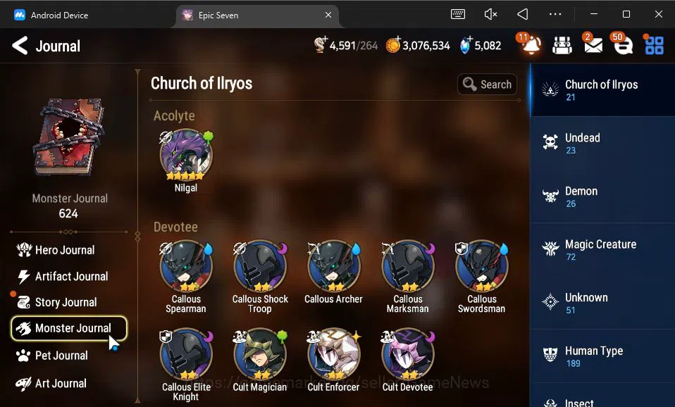 Epic Seven Accounts GLOBAL Unverif|New Era|7 ML(Salome,WOTM Tenebria,H image 4