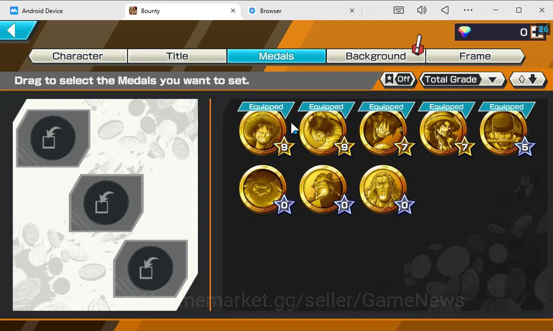 One Piece Bounty Rush Accounts Global|4 EX|T5E Jaygarcia Saturn,King of TP Gol D  image 10