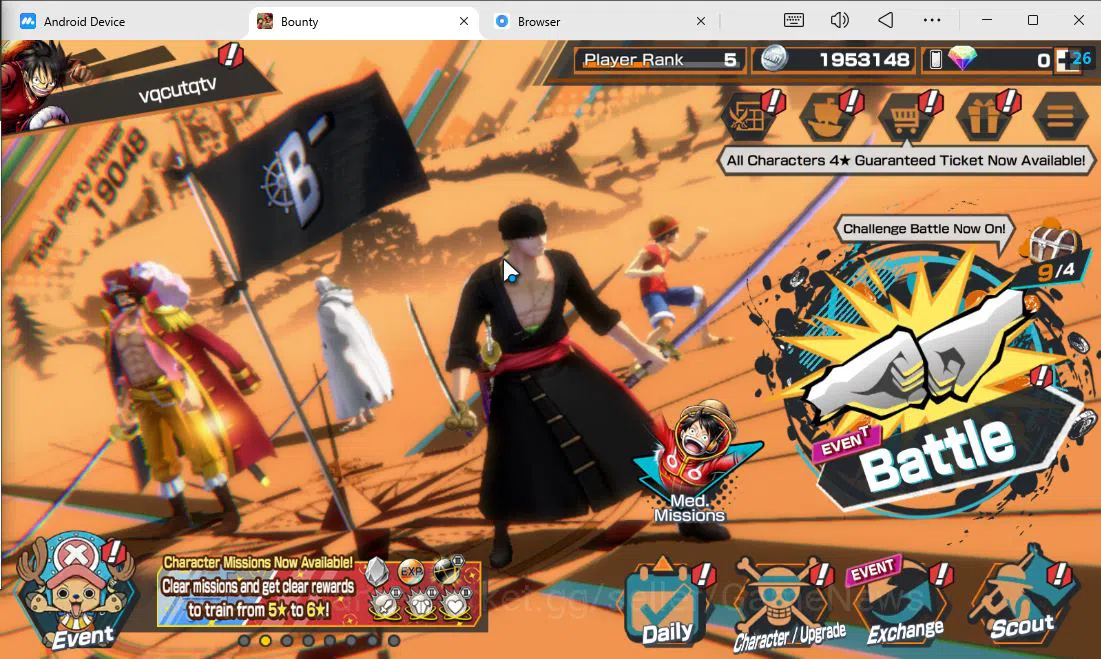 One Piece Bounty Rush Accounts Global|4 EX|T5E Jaygarcia Saturn,King of TP Gol D  image 8