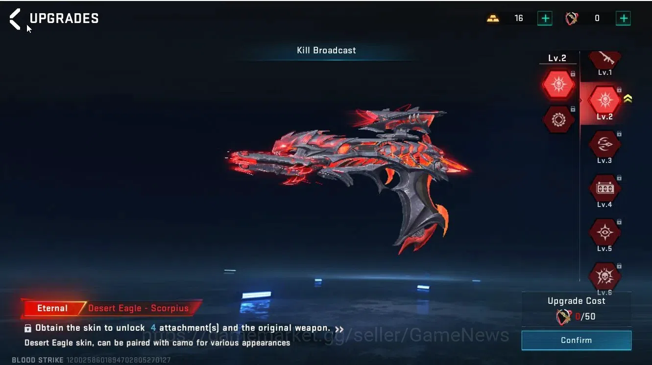 Blood Strike Accounts ASIA|ETERNAL DEagle-Scorpius|Collab 7DS[M700,AK47, image 12