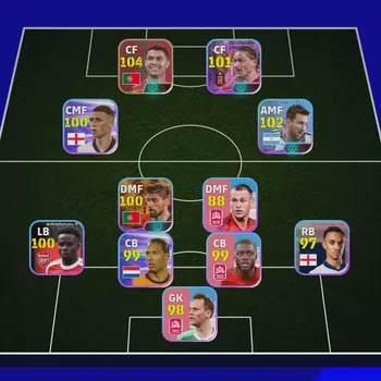 eFootball Accounts Mid-Tier Portugal pack || 105 Ronaldo || Safe account