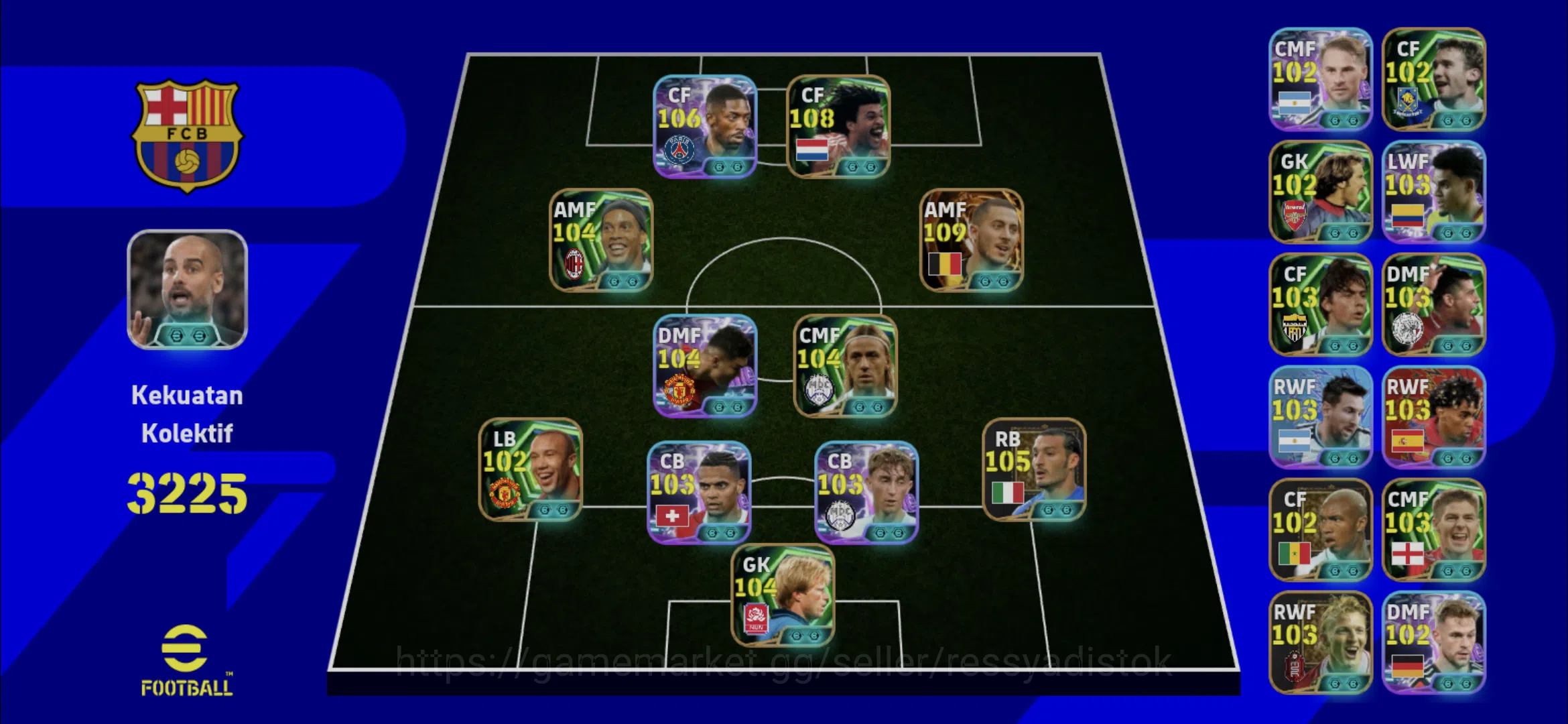 eFootball Accounts Legends & Iconic Players EFOOTBALL DREAM TEAM | SHOWTIME O DEMBELE,BIGTIME E HAZARD,RUUD GULIT 1