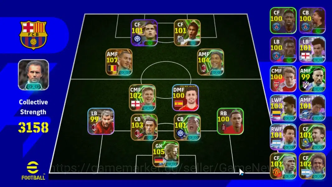 eFootball Accounts Android|BigTime Eden Hazard,Epic Oliver Kahn,Ronal image 1