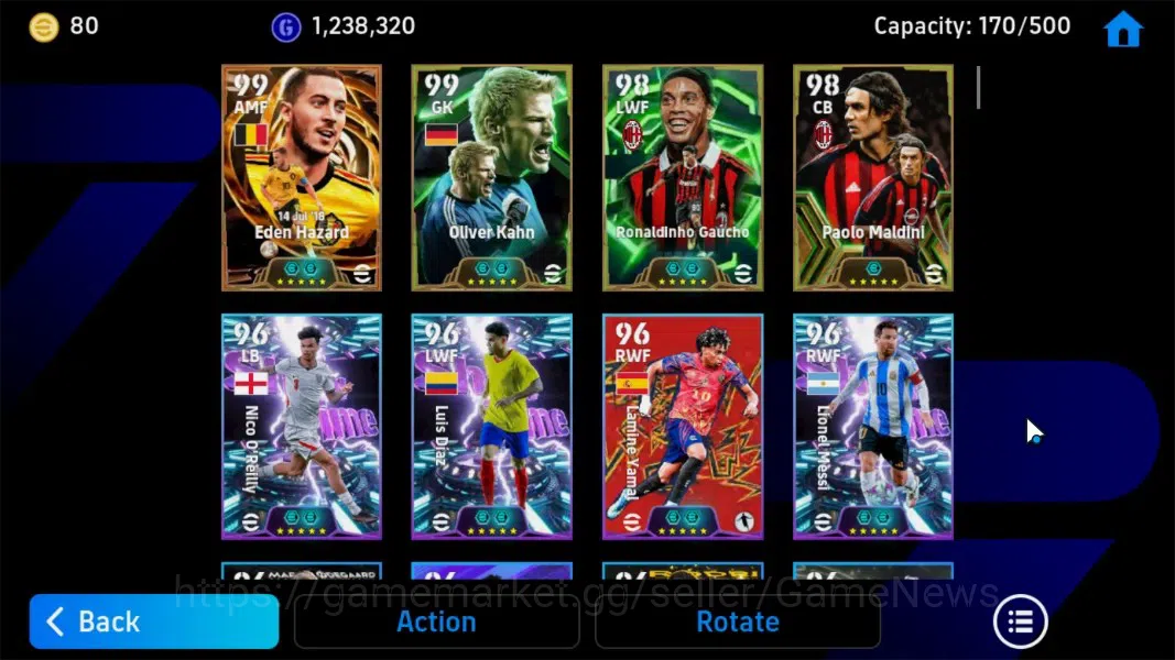 eFootball Accounts Android|BigTime Eden Hazard,Epic Oliver Kahn,Ronal image 5