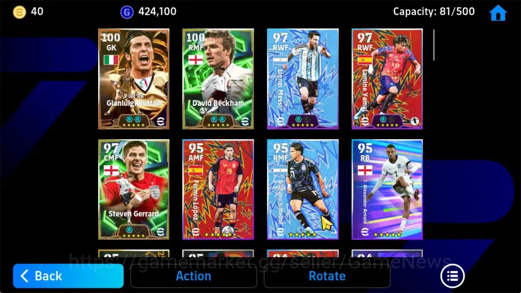 eFootball Accounts Android|BigTime Gianluigi Buffon,Epic David Beckha image 4