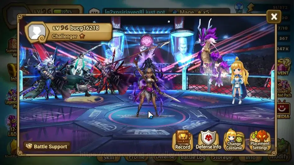 Summoners War: Sky Arena Accounts GLOBAL Lv 96|2 LD[Kiara,Nezuko Dark]|23 Total NB5[ image 2
