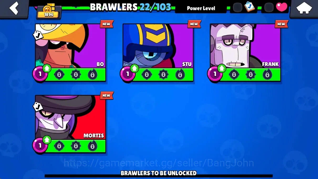 Brawl Stars Accounts Global | 1896 Thropy |22 Brawlers - 1 Max+Hypercha image 7