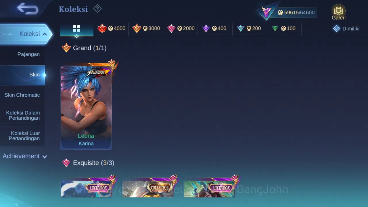 Mobile Legends: Bang Bang Accounts Hero 132 Skin 259 | KOF Karina | Luckybox Franco,  image 2