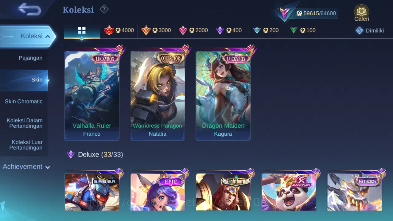 Mobile Legends: Bang Bang Accounts Hero 132 Skin 259 | KOF Karina | Luckybox Franco,  image 3