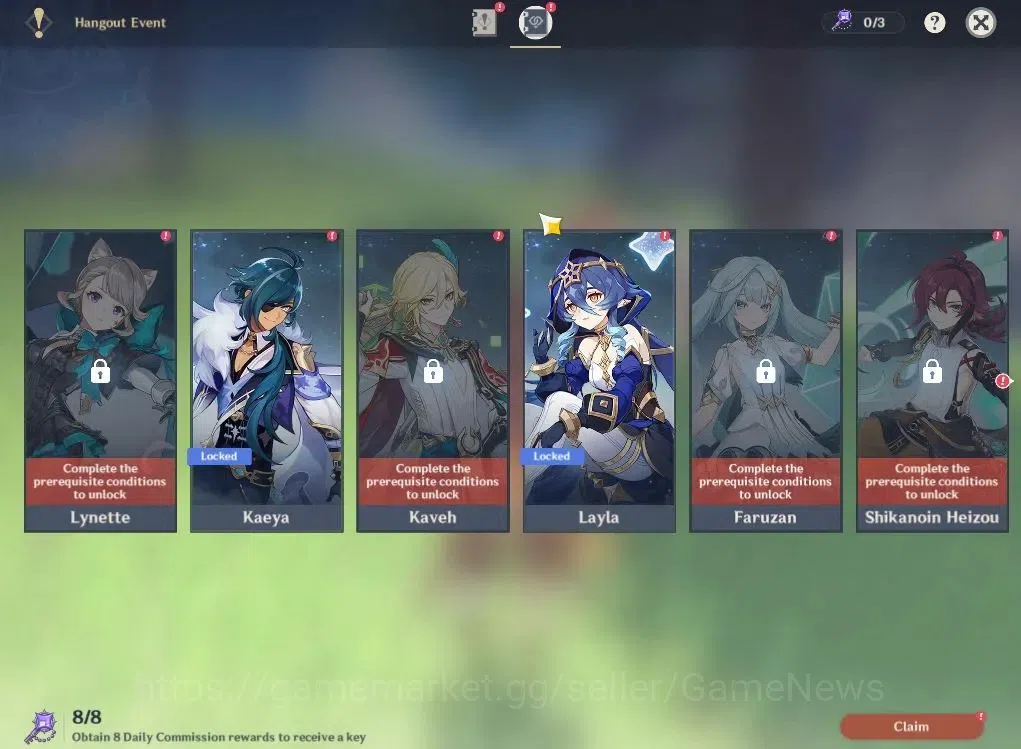 Genshin Impact Accounts ASIA|AR56|8Limited+2(*5Weapon)|Skrik,Yelan,Ayaka,K image 14